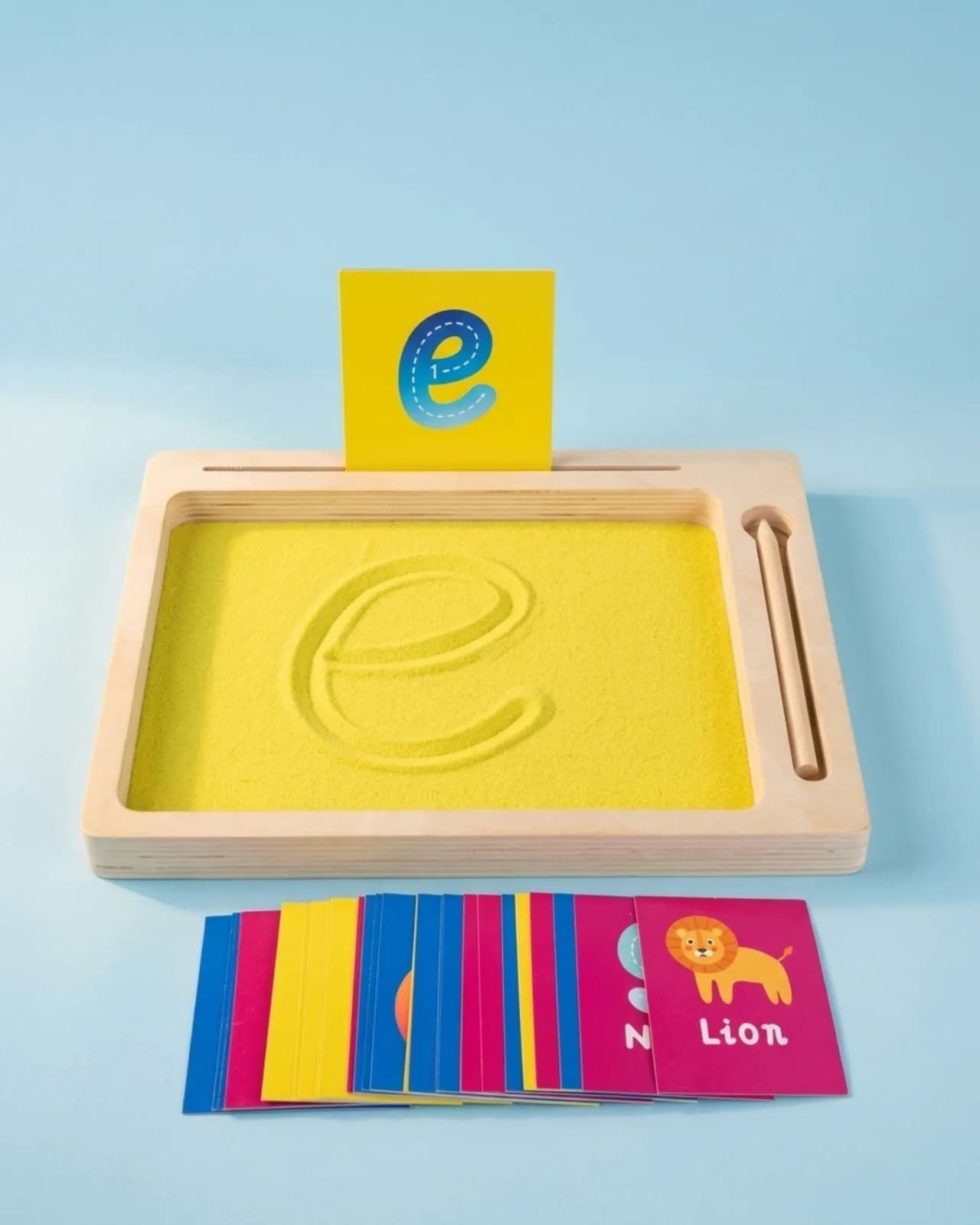 Wooden Sand Drawing & Tracing Board (Letters & Numbers) — image 3 of 4