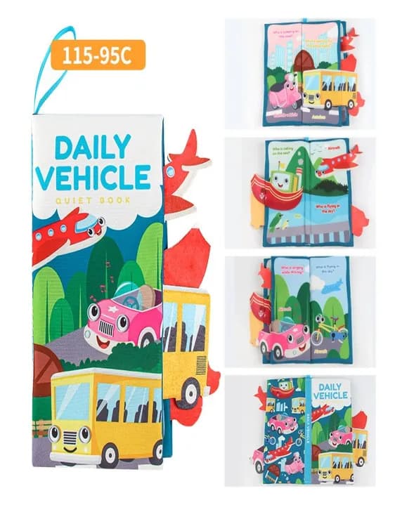 Soft Cloth Book – Vehicles & Transport