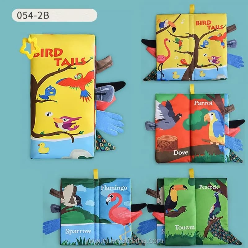 Crinkle Cloth Tail Book – Birds