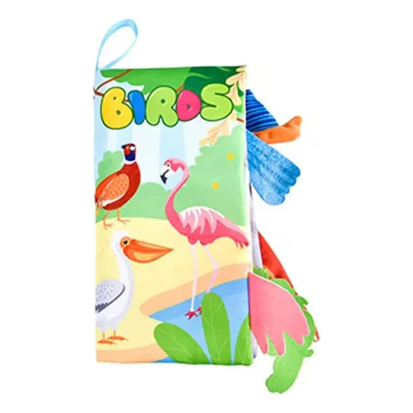 Crinkle Cloth Tail Book – Exotic Birds — image 2 of 3