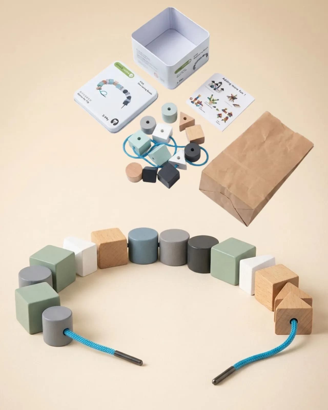 DIY Lacing & Threading Beads Set (Tin Box) — image 4 of 4