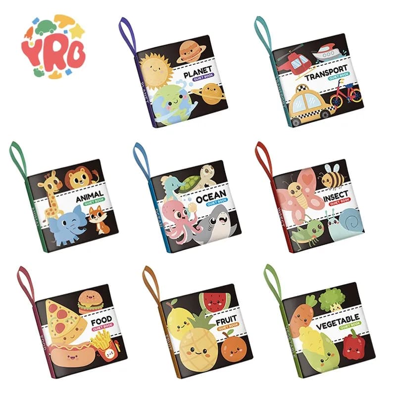 Soft Cloth Book Set – 8-in-1 Early Learning