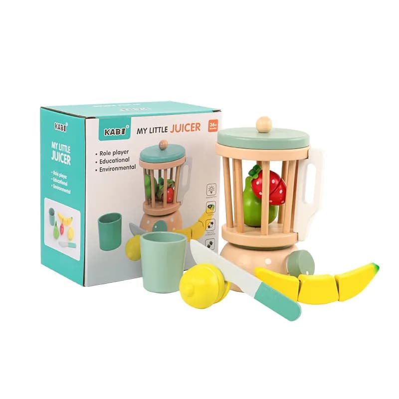 Wooden Juicer & Blender Pretend Play Set