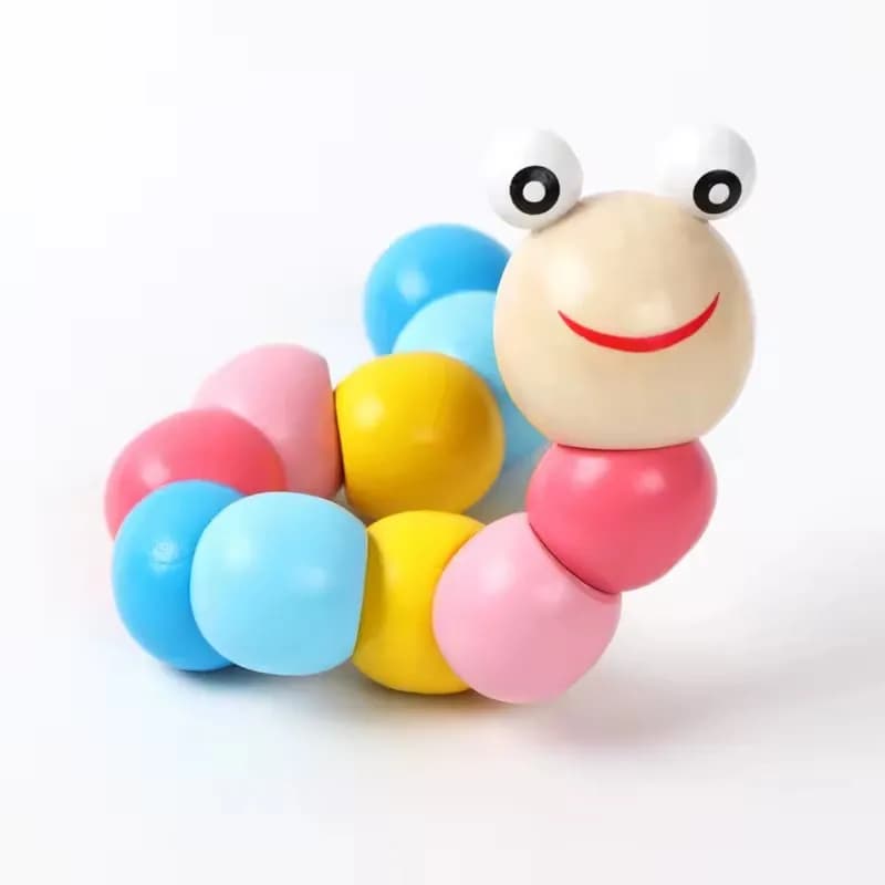 Wooden Twisting Caterpillar Toy