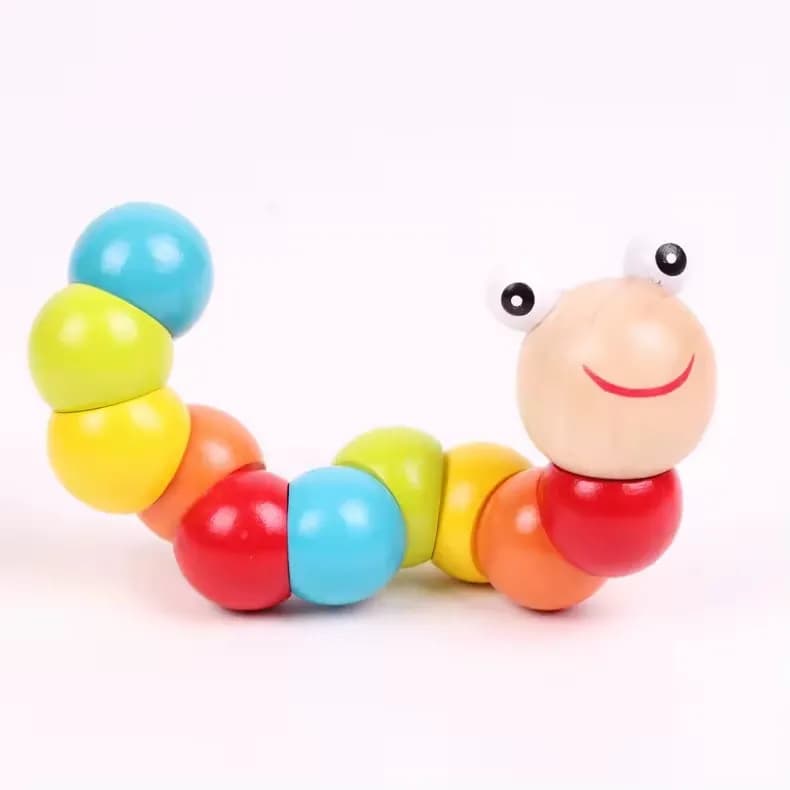 Wooden Twisting Caterpillar Toy
